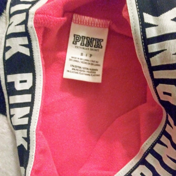 🆕NWT VICTORIAS SECRET PINK OUTFIT HOODIE/CAPRIS - Picture 4 of 8